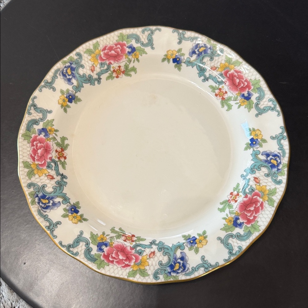 Royal Doulton Booths Majestic‎ Collection Floradora Gold Scalloped Edge TC 1127 - Picture 5 of 10